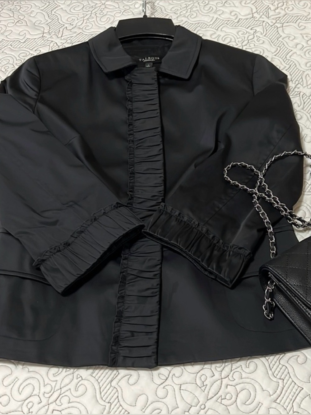 Talbots Grace Fit Sateen Blazer Jacket